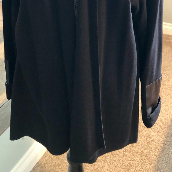 Jacket/Cardigan Karl Largerfeld Faux Leather Cuff Excellent Condition - Picture 11 of 11